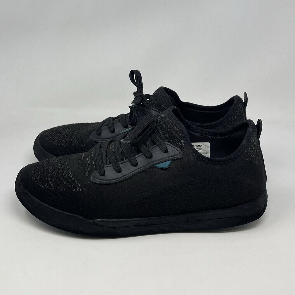 Vessi Weekend Sneakers Mens 10 Asphalt Black Fabric Waterproof Vegan Comfort - Picture 2 of 16